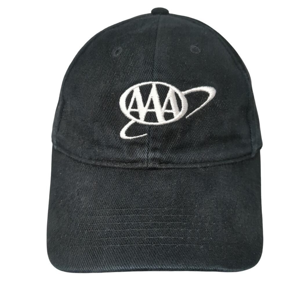 American Automobile Association Slideback Baseball Cap Black One Size Adjustable